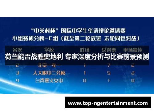荷兰能否战胜奥地利 专家深度分析与比赛前景预测 荷兰能否战胜奥地利 专家深度分析与比赛前景预测