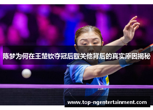 陈梦为何在王楚钦夺冠后取关他背后的真实原因揭秘